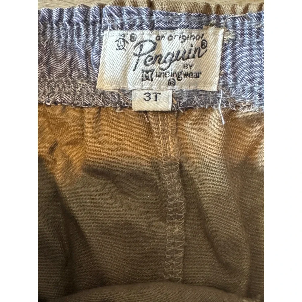 Original Penguin Munsingwear Toddler Boys Khaki Twill Jogger Pants 3T Tan